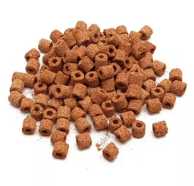 Burnt Red Ceramic Ring Aquarium Filter Media